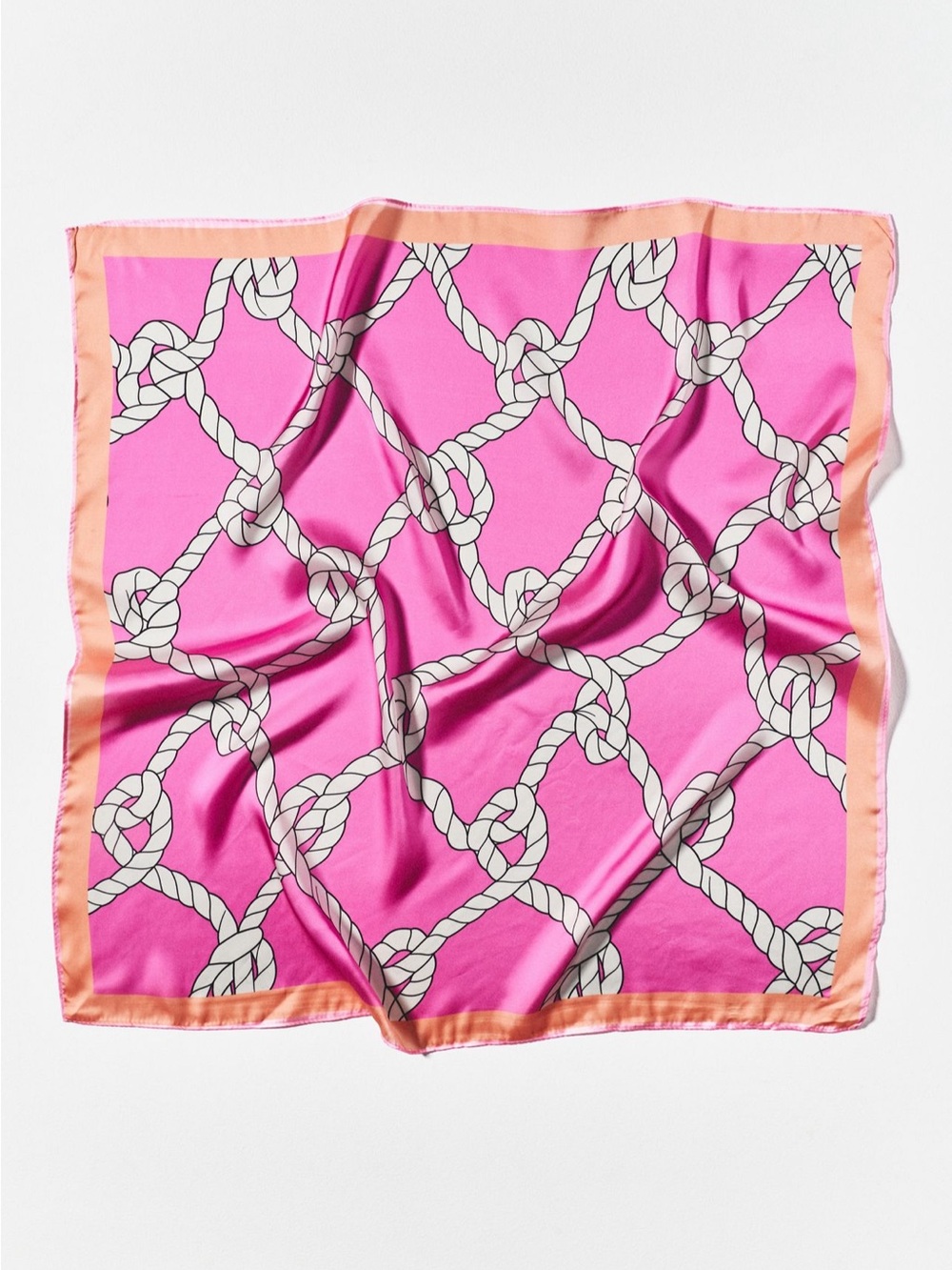 NWT Anthropologie Celandine Patterned Hair Scarves, Set of 2 in Knot/Squares - Picture 3 of 3